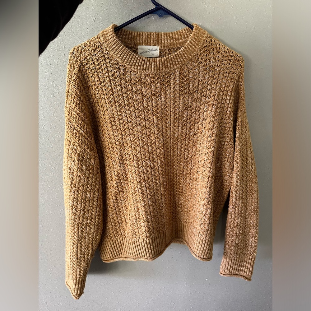 Oversized Mustard Yellow Universal Thread Sweater Size Small